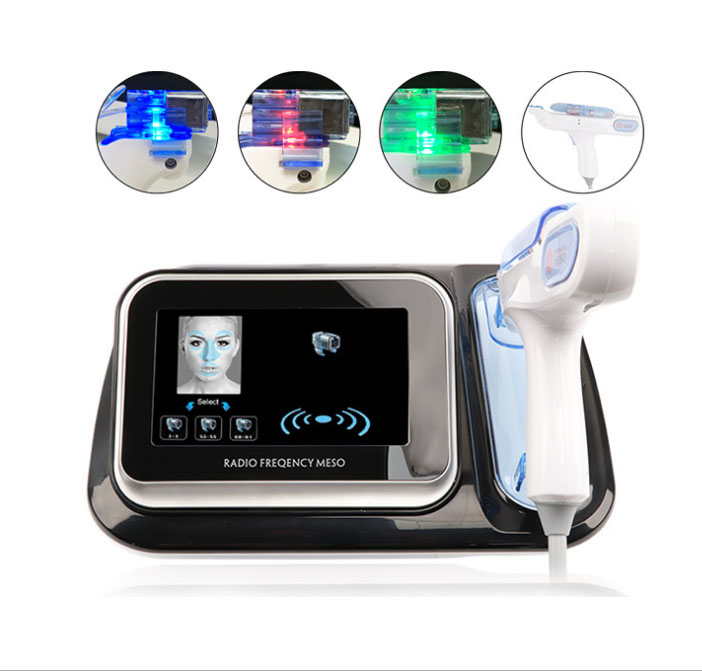 3 in 1 RF + EMS + Nano mesotherapy beauty machine needle free meso gun no needle meso injector mesotherapy gun for wrinkle removal